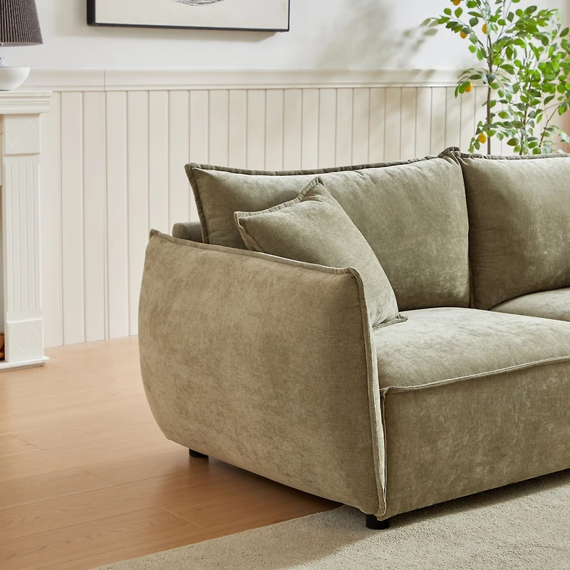 Streamdale Modern 4-Seater Sofa Combo for Living Room with Pillows