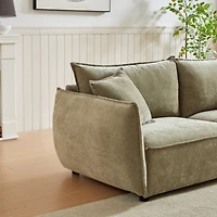 Streamdale Modern 4-Seater Sofa Combo for Living Room with Pillows