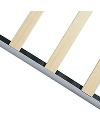 Streamdale Furniture Modern Button Tufted Upholstered Bed Frame, Grey