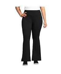 Lands' End Plus Active Hi Impact High Rise Slim Flare Pants