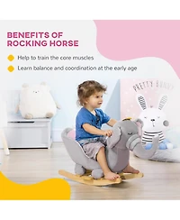 Streamdale Furniture Infant Elephant Rocking Chair with Sound and Safety Belt