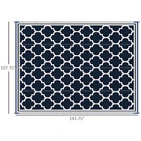 Portable Outdoor Rug: Waterproof Straw, 9'x 18' with Carry Bag