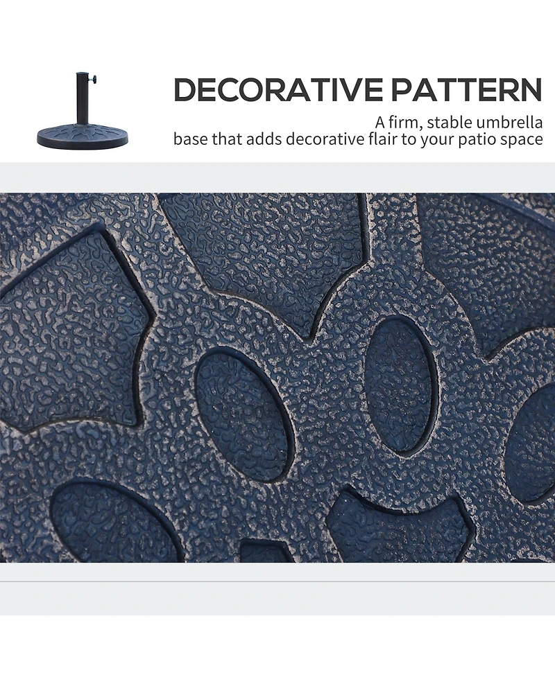 Umbrella Base with Decorative Pattern