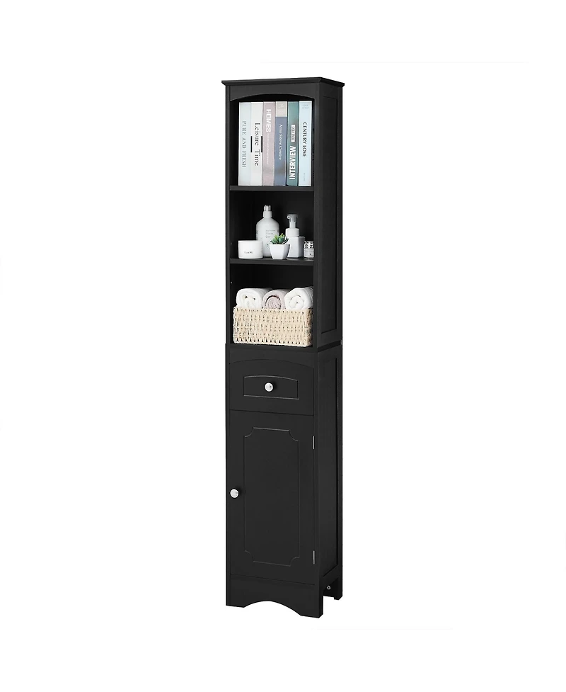 Freestanding Bathroom Cabinet with Drawer and Adjustable Shelf