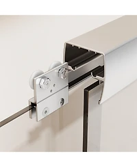 Streamdale Furniture 44"-48"W x 72"H Semi-Frameless Double Sliding Shower Door