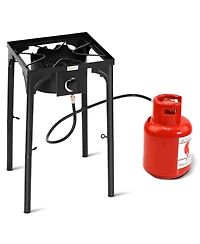 Givimo 100 000-btu Portable Propane Outdoor Camp Stove with Adjustable Legs