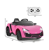 Vebreda 12V 2.4G Rc Electric Vehicle with Lights-Red