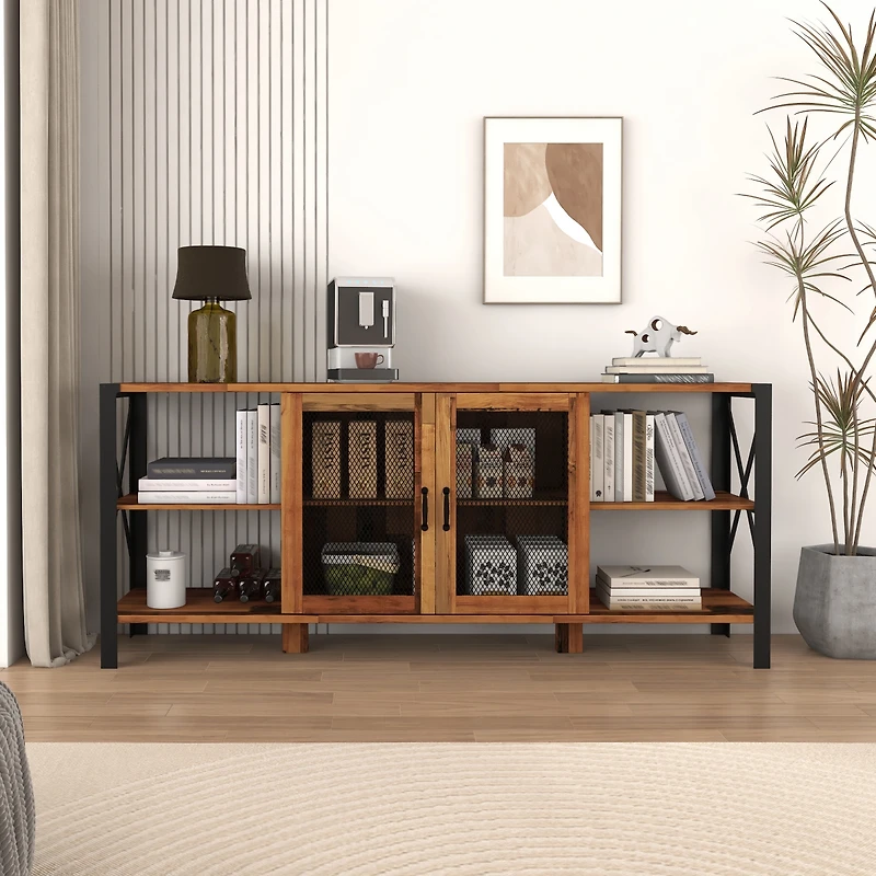 Streamdale Industrial Farmhouse Tv Stand for Living Room & Bedroom
