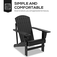 Classic Adirondack Chair: Weather-Resistant Outdoor Patio Furniture