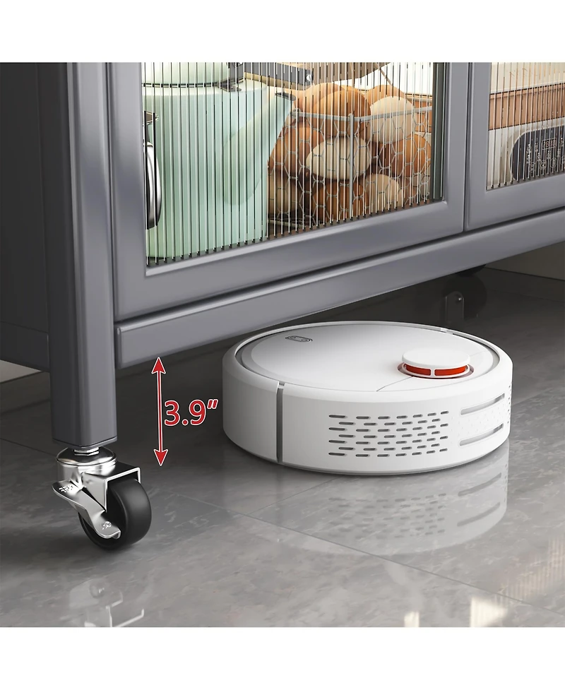 Streamdale Open-Door Kitchen Shelves | Multilevel Microwave Cabinet Storage