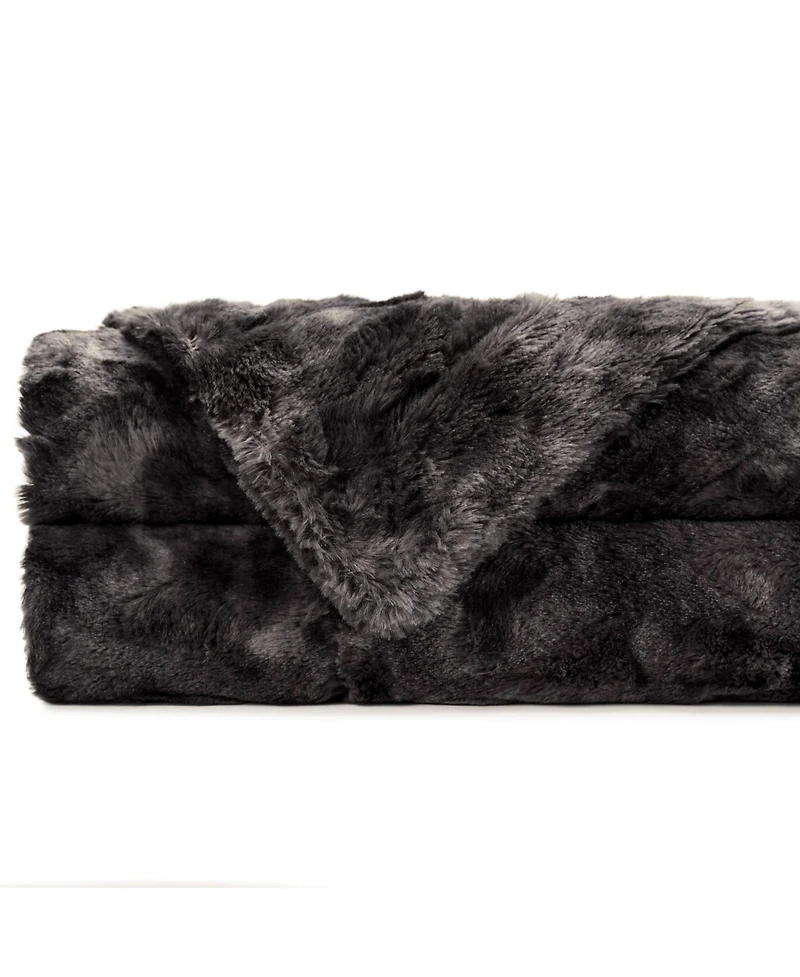 Chanasya Premium Double Sided Oversized Faux Fur Wolf Soft Throw Blanket