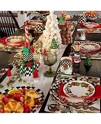 MacKenzie-Childs Deck The Halls Cocktail Paper Napkins