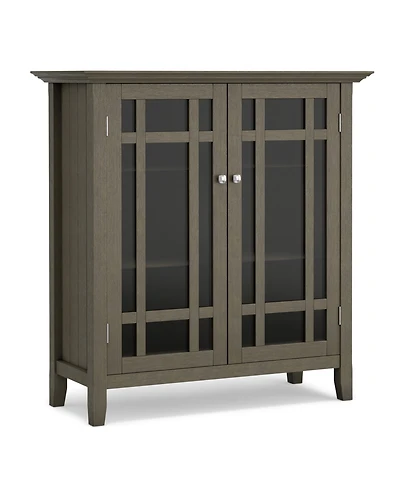 Simpli Home Bedford Solid Wood Medium Storage Cabinet