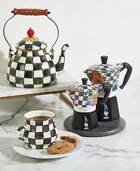 MacKenzie-Childs Courtly Flower Market 3-Cup Bialetti Moka Coffee Pot
