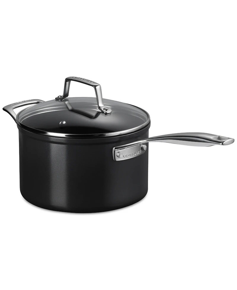 Le Creuset Essential Non-Stick Ceramic Saucepan with Glass Lid, 4-Quarts