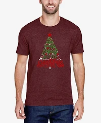 La Pop Art Men's Have Yourself a Merry Little Christmas Premium Blend Word T-Shirt