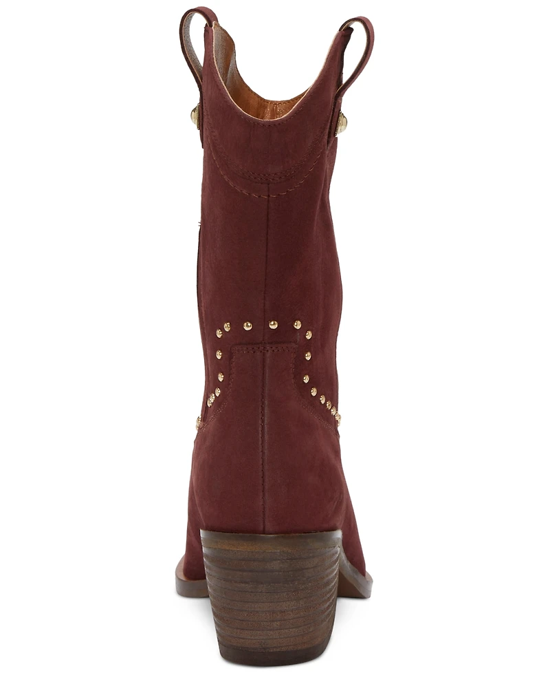 Lucky Brand Women's Cesiet Studded Cowboy Boots
