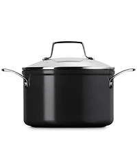 Le Creuset Essential Non-Stick Ceramic Stockpot with Glass Lid, 4-Quarts
