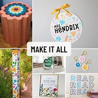 Cricut Joy Machine Rainbow Vinyl, Joy Starter Tool Set, and Transfer Tape Bundle