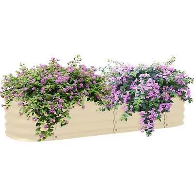 4.9' Raised Garden Bed Kit, Galvanized