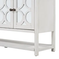 Streamdale Retro Console Cabinet with Mirrored Doors