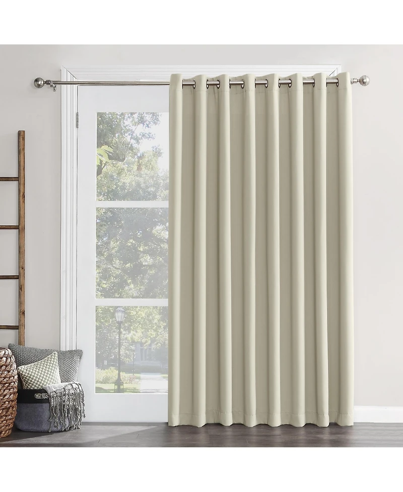 Preston Extra-Wide Blackout Grommet Sliding Patio Door Curtain Panel