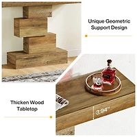 Tribesigns Farmhouse Console Table, 42.5-Inch Narrow Wood Sofa Table Behind Couch, Industrial Entryway Accent Table