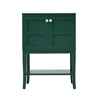 Modern 24" Bathroom Vanity with Sink and Storage