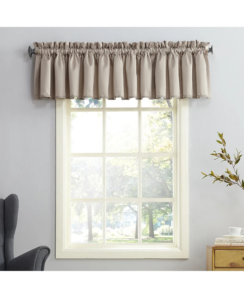 Grant Room Darkening Rod Pocket Curtain Valance