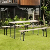 Portable Picnic Table and Bench Set for Outdoor Activities