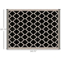 9'x18' Reversible Outdoor Rug for Camping, Backyards, and Picnics