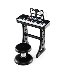 Vebreda Kids Piano Keyboard 37-Key Kids Toy Keyboard Piano with Microphone for 3+ Kids-Pink