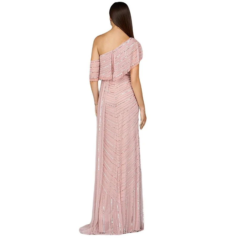 Lara Women's Off Shoulder Sheath Beaded Gown