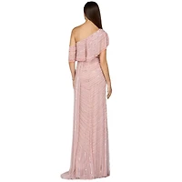 Lara Women's Off Shoulder Sheath Beaded Gown