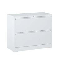 Streamdale Furniture 2-Drawer Lateral File Cabinet with Lock for Legal, A4, F4 Files