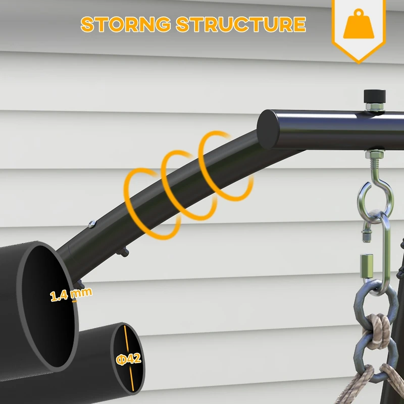 C-Shaped Heavy Duty Hammock Stand