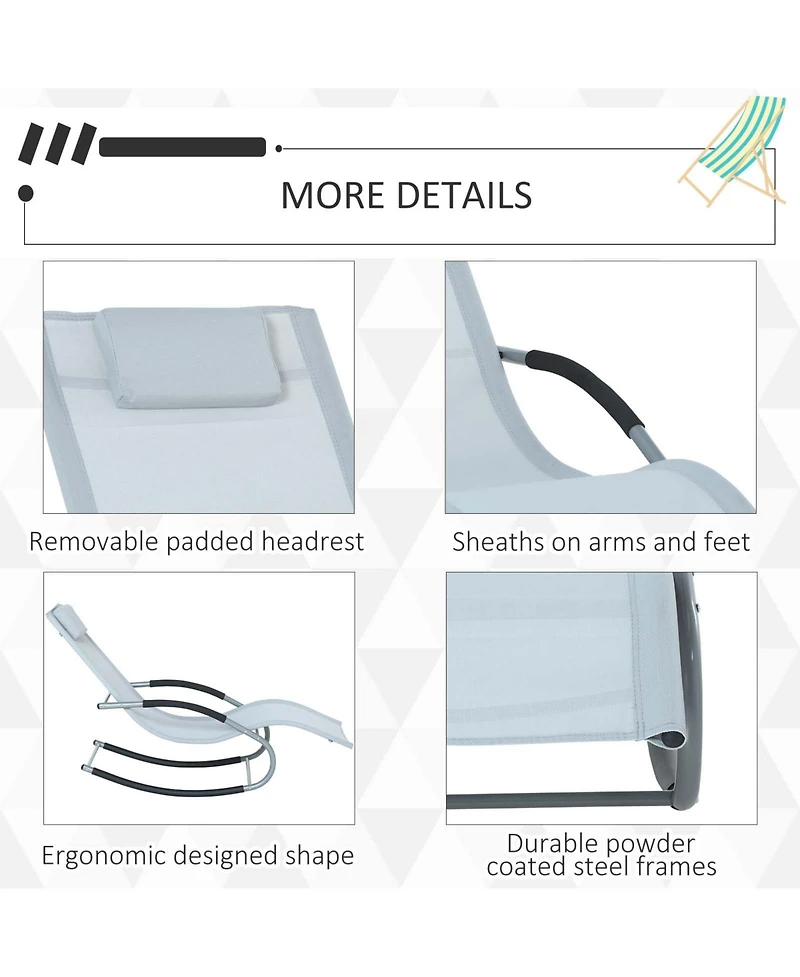 Zero Gravity Rocker Chair: Weather-Resistant Outdoor Lounger