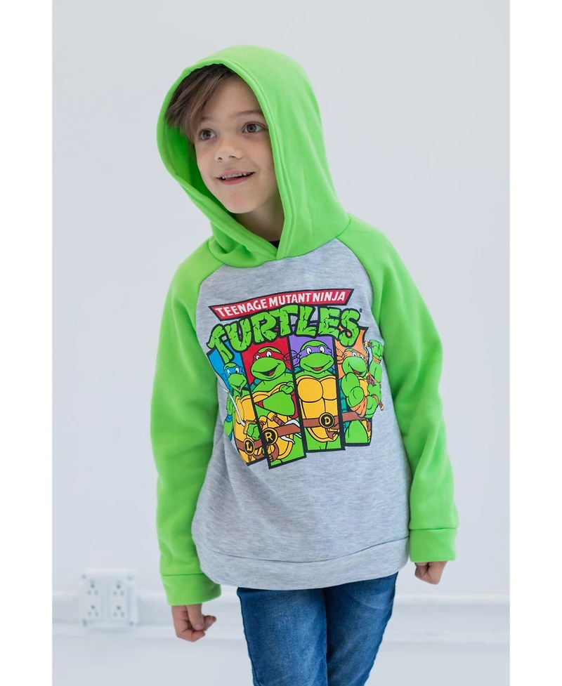 Teenage Mutant Ninja Turtles Boys Fleece Pullover Hoodie to (2T - 18-20)