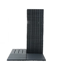 Simplie Fun 44-Pack Interlocking Deck Tiles, 12"x12" Waterproof Outdoor Tiles