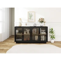 Streamdale Furniture Storage Cabinet with Acrylic Door for Living Room, Dining Room, Study