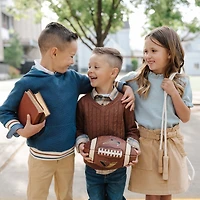 Hope & Henry Baby Boys Long Sleeve Plaid Flannel Button Down Shirt with Elbow Patches