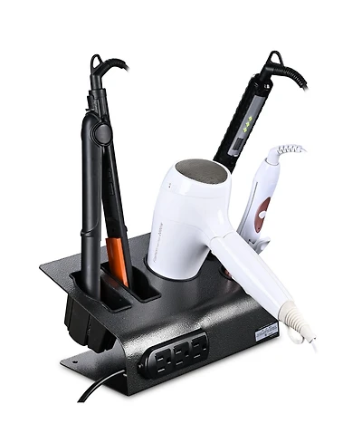 Byootique Salon Appliance Desktop Holder For Flat Iron Curling and Blow Dryer Hair Styling
