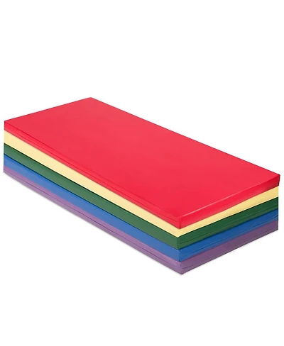 Vebreda 5 Pack 2 Inch Toddler Thick Rainbow Rest Nap Mats