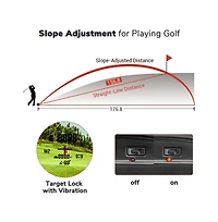 Yescom 1000 Yards 6x Golf Rangefinder Accurate Scan Flag-lock Speed Slope Angle Hunting