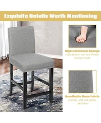 Skonyon 25 Inch Kitchen Chairs with Rubber Wood Legs