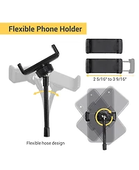 Yescom 10" Folded Selfie Led Ring Light Portable Dimmable for Makeup Livestream YouTube