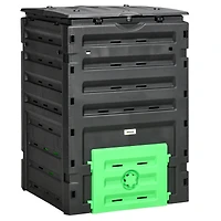 120 Gallon Compost Bin with Vents & Doors for Fertile Soil