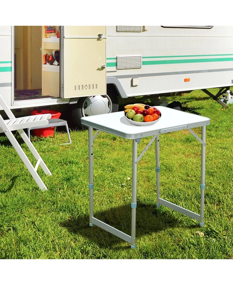 23" Adjustable Folding Camping Table with Carry Handle