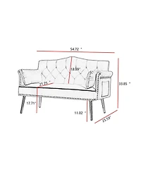 Streamdale Furniture Cream White 2 Seater Sofa