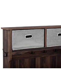 Streamdale 3-in-1 Hall Tree with Hooks, Bench, and Storage